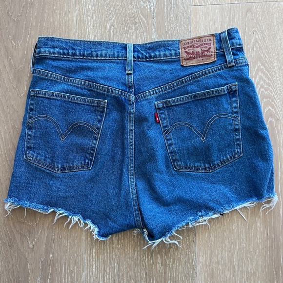 Levi's 501® High Rise Button Fly Denim Cut Off Shorts Size 31 - Picture 12 of 13